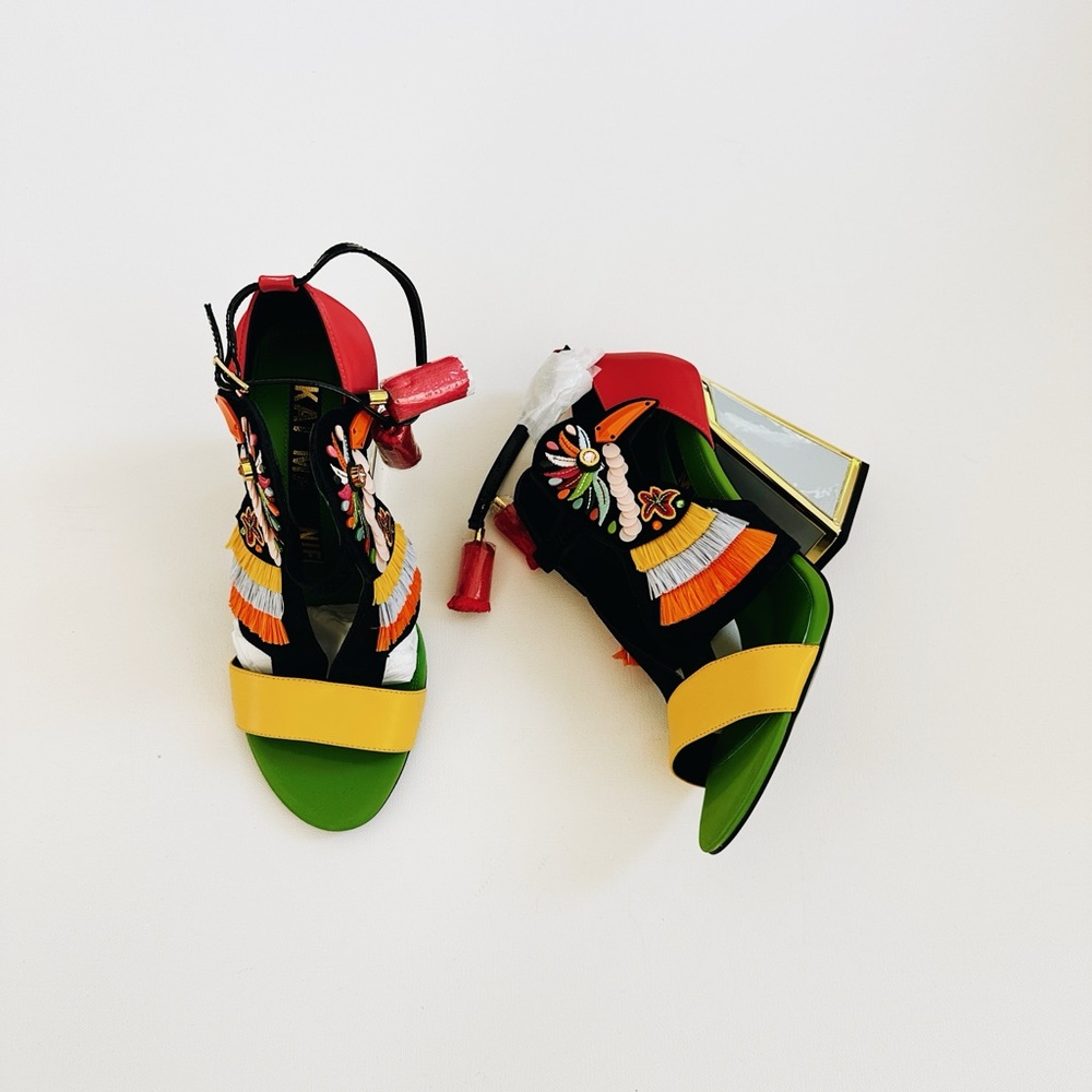 Colorful Embroidered Women's Sandals